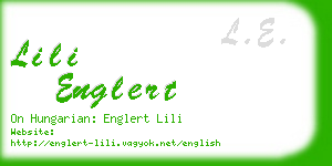 lili englert business card